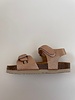 PLAKTON leather cork sandal child SERENA - shimmer leather - metallic glitter pink - 24 to 34