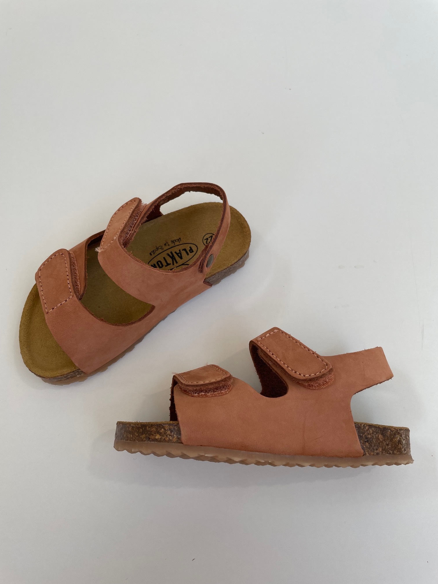 Plakton kindersandalen: sandalen kind kurk PARTER mat bruin natuurleer -  Truly Wooly Kids - duurzame babykleding \u0026 kinderkleding
