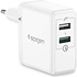 Spigen Essential USB Wall Charger Quick Charge 3.0 - Weiß Spigen Essential USB Wall Charger Quick Charge 3.0 - Weiß