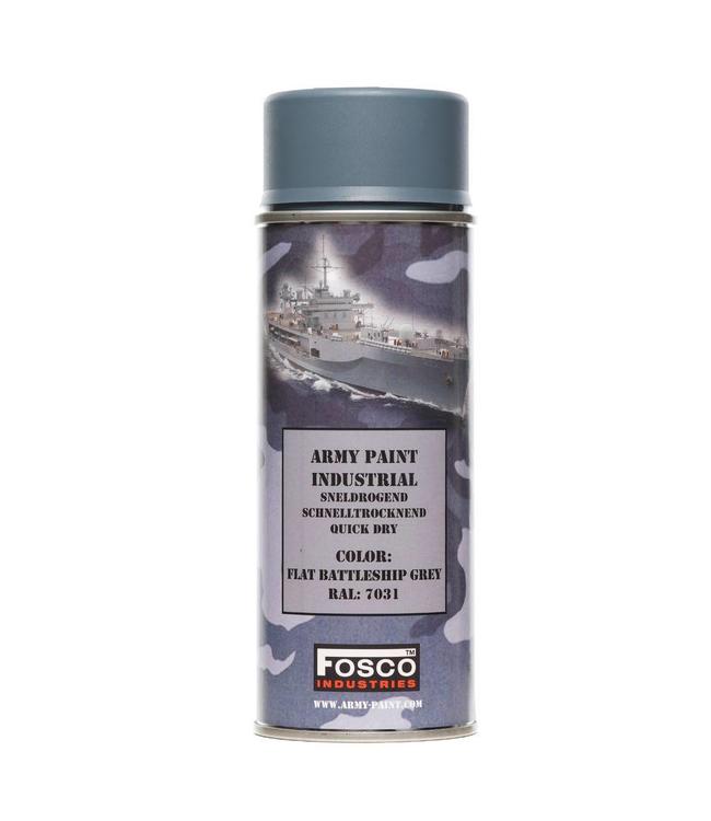 Legerverf Spray (spuitbus) 400 ml. Flat battle ship grey ral.7031