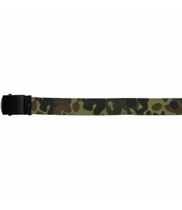 Tropenkoppel riem zwarte schuifgesp Buckle, 30 mm, BW Camo