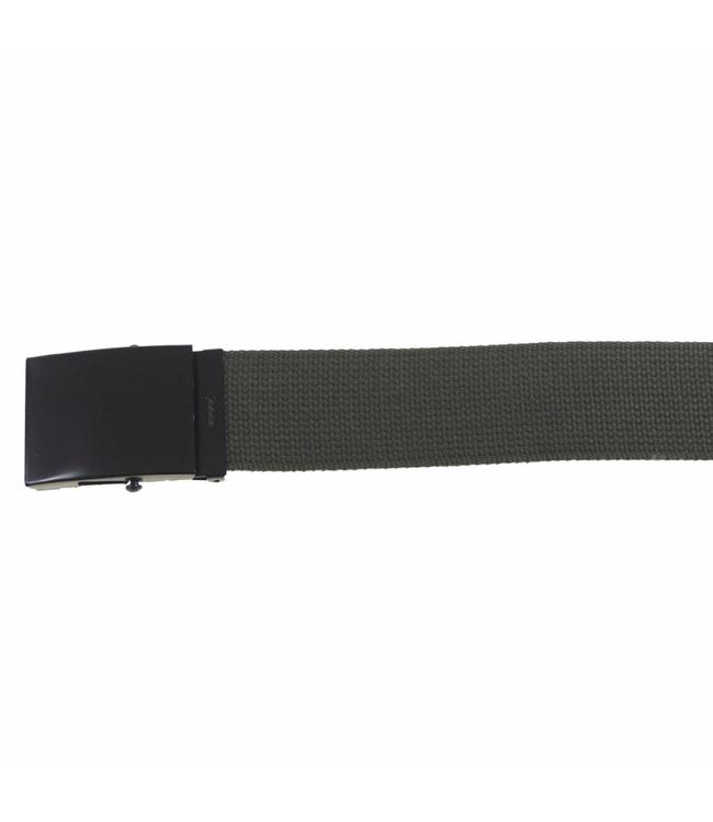 Web Riem, 45 mm, OD Groen, Zwart metalen buckle