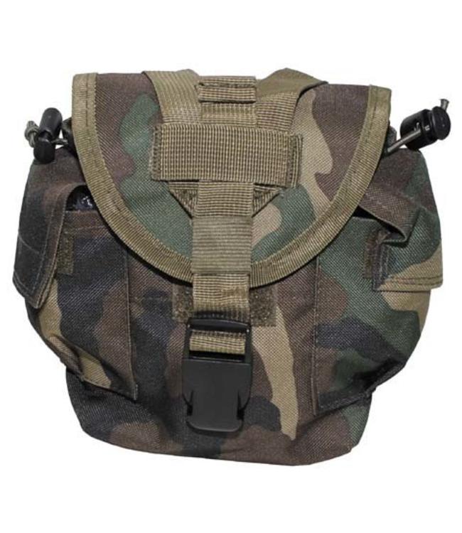 Veldfles Tas "Molle", woodland camouflage