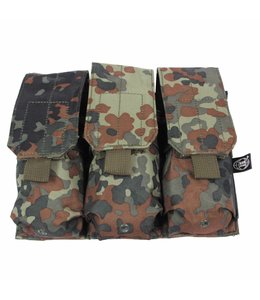 Ammo Pouch, triple, "Molle", BW camouflage