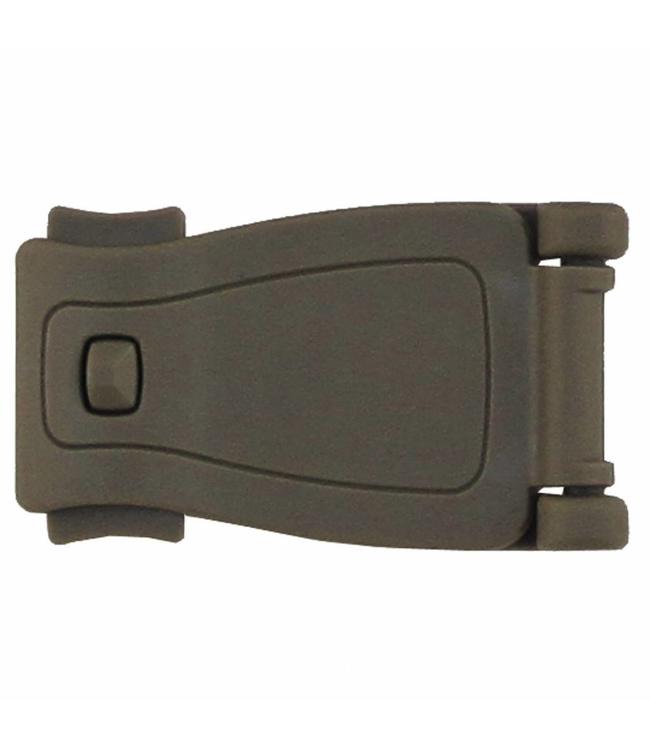 Adapter-Clip, plastic, "Molle", coyote