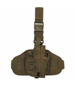 Tactical Holster, "Molle", leg- and belt fixing, coyote