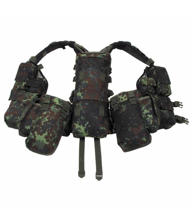 Tactical Vest, BW camouflage, met verschillende vakken