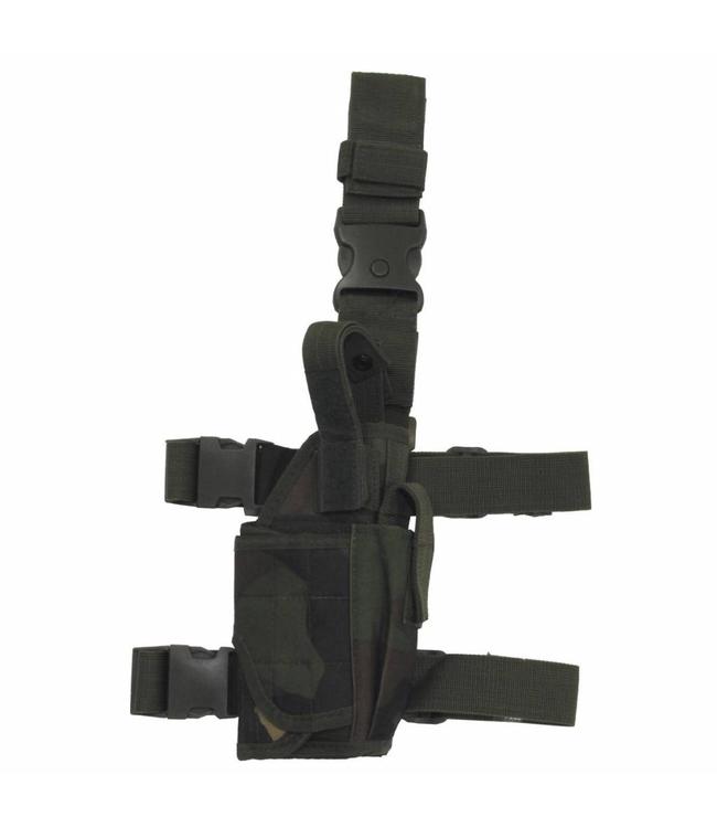 Tactical Holster, woodland camouflage, adjustable