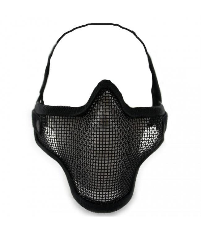 Airsoft metal mesh masker Zwart