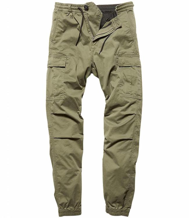 Vintage Industries Vince cargo Cargo broek jogger olive