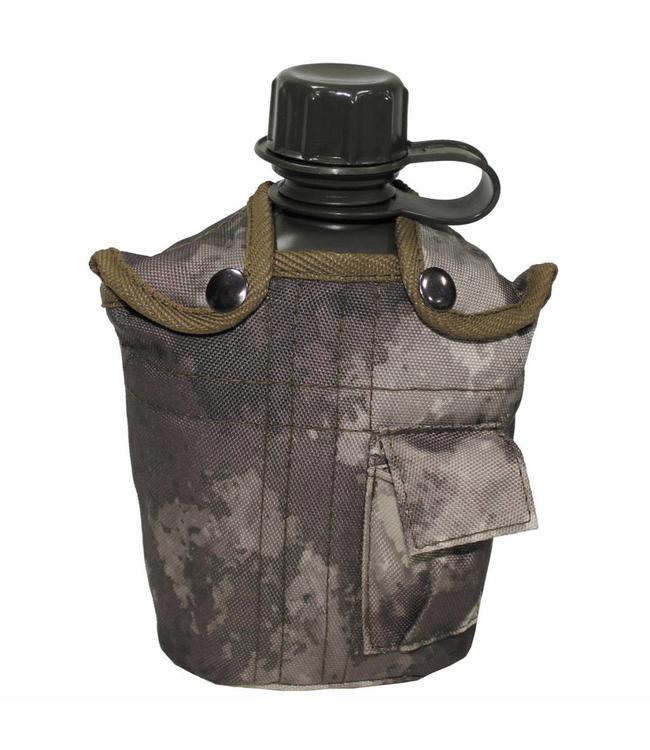 US veldfles,  1 l, cover, HDT camouflage