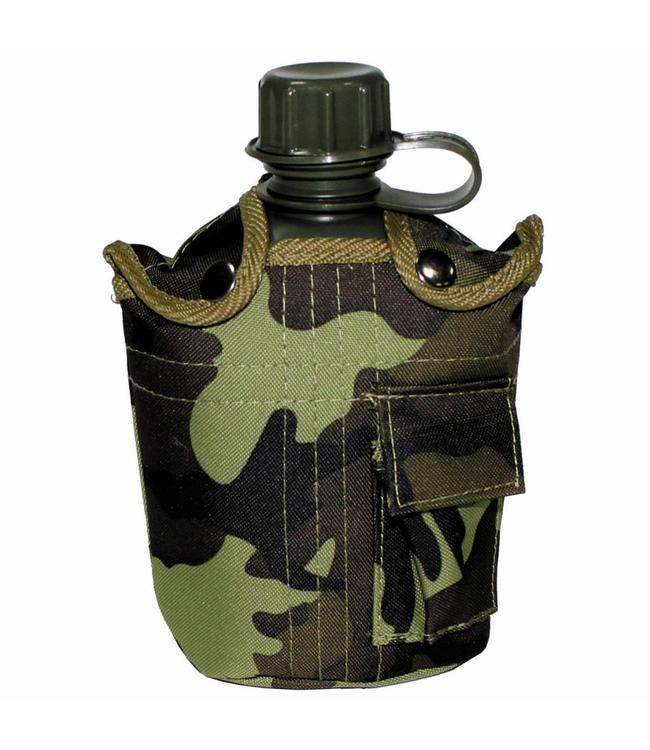US veldfles,  1 l, M 95 CZ camouflage, cover