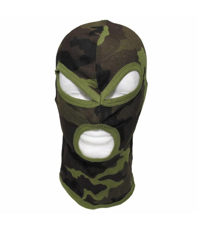 Balaclava/bivakmuts, 3 hole, cotton, M 95 CZ camouflage