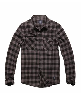 Vintage Industries Harley shirt geruite blouse grey check