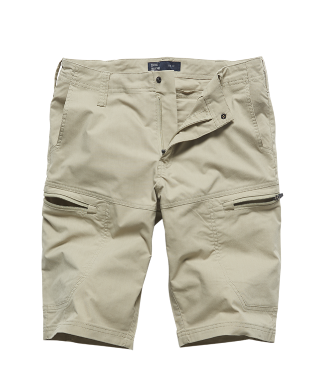 Vintage Industries Beltana technical short beige