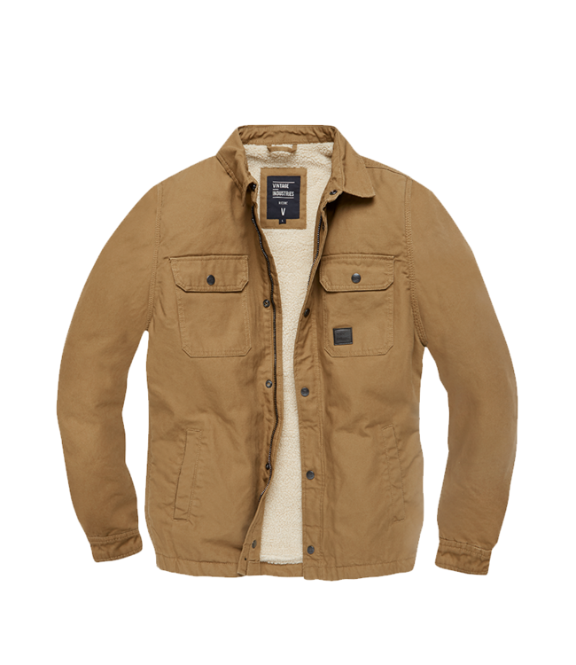 Vintage Industries Dean sherpa dark tan