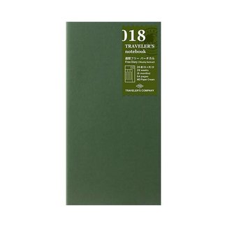 Traveler's Company 018. Free Diary Weekly Midori Traveler's Notebook