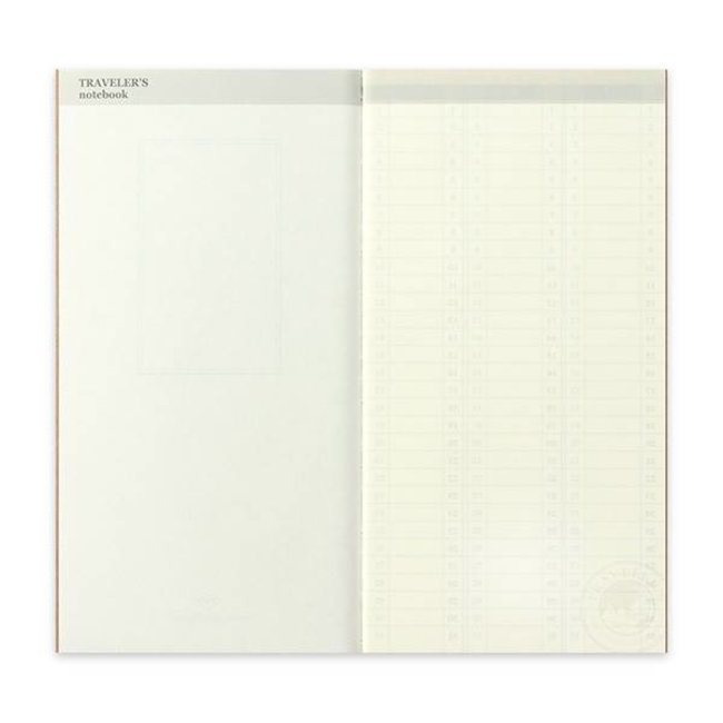 018. Free Diary  TRAVELER'S notebook (Regular Size)