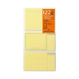 Traveler's Company 022. Post It Sticker Midori Traveler's Notebook