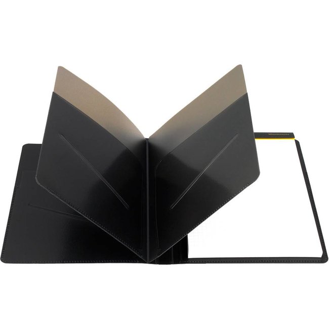 HN188FA Mnemosyne Notepad And Holder With 5 Pockets A5