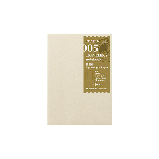 005 Lightweight Paper Blank Perforated Passport Size