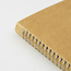 Spiral Ring Notebook A6 Slim Bland MD Paper White 100 Sheets (200 Pages)