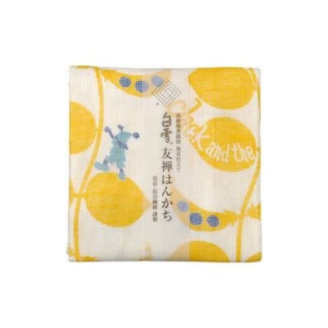 Shirayuki Fukin Handkerchief 30Cm X 30 Cm Jack To Mamenoki Yellow