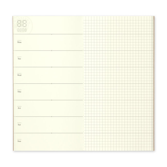 019. Free Diary  + Grid Memo TRAVELER'S notebook