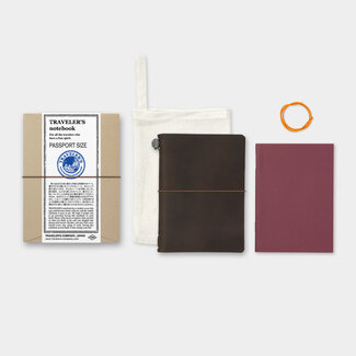 TRAVELER'S COMPANY TRAVELER'S notebook Brown (Passport Size)