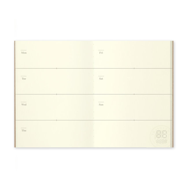 007. Free Diary Weekly Refill TRAVELER'S notebook (Passport Size)