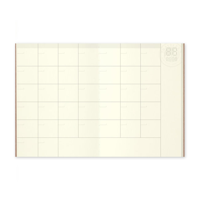 006. Free Diary Monthly Refill  TRAVELER'S notebook (Passport Size)