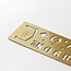 Brass Template Bookmark Number