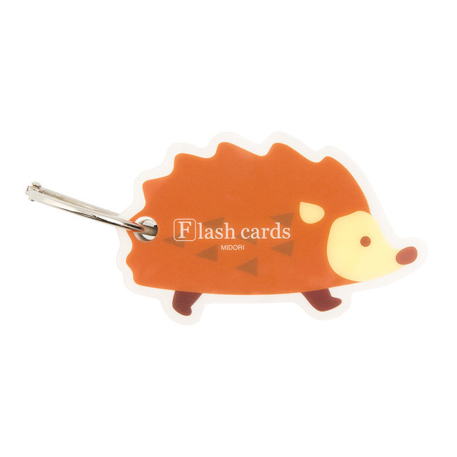 Midori Flash Card Hedgehog (Word Card)
