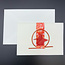 HYOGENSHA - MIZUBIKI GREETING CARD RED