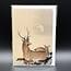 Ezen Designs TWO DEER AND MAPLE GREETING CARD