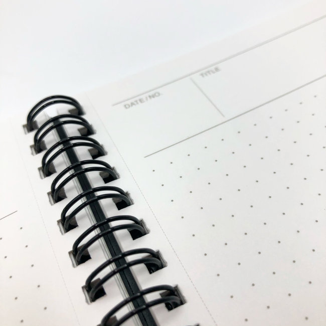 N105 A5 Mnemosyne Notebook 5mm Dot Grid