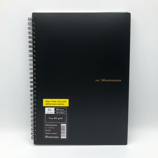 N104 Mnemosyne Notebook 5mm Dot Grid B5