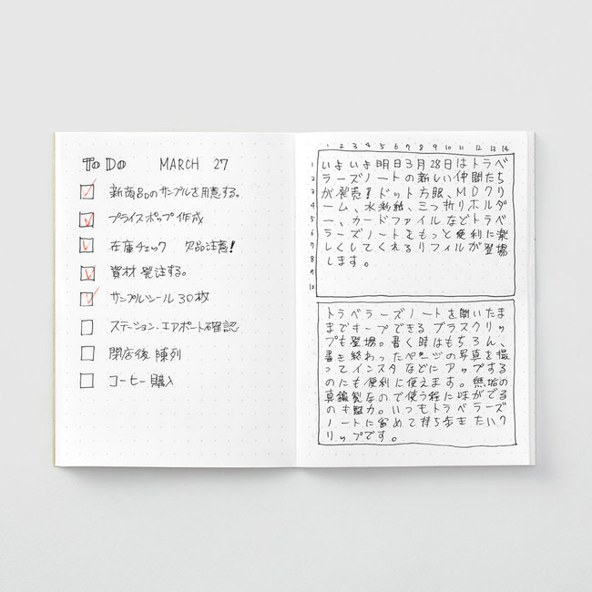 014.TRAVELER'S notebook Passport Size Refill Dot Grid