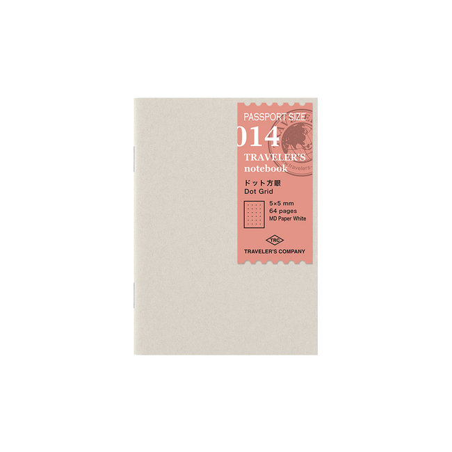 014. Traveler's Notebook Passport Size Refill Dot Grid