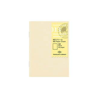 TRAVELER'S COMPANY 013.TRAVELER'S notebook Refill MD Paper Cream (Passport Size)