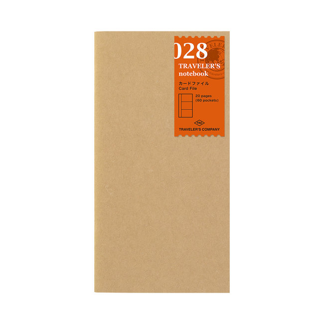 028.TRAVELER'S notebook Refill Card File