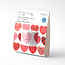 Roll Sticker Metalic Heart Red