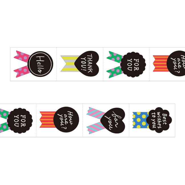 Roll Sticker Metalic Rosette Colorful