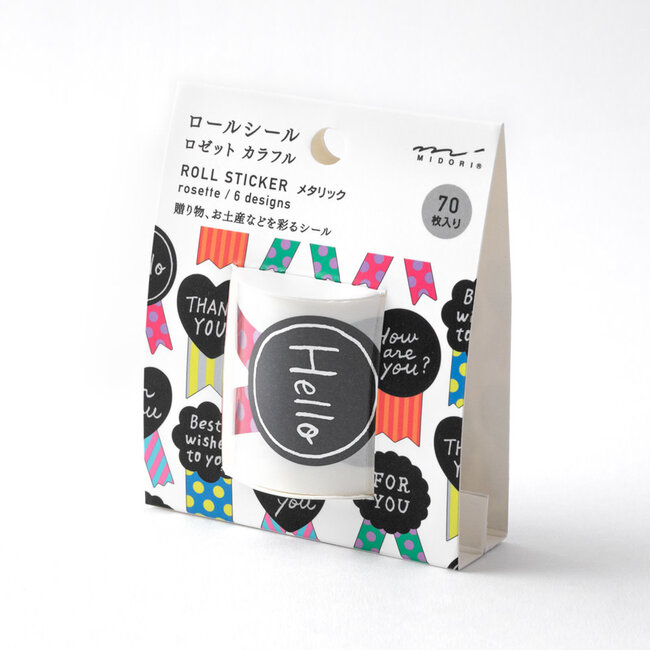 Roll Sticker Metalic Rosette Colorful