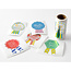 Roll Sticker  Metalic Gift Rosette