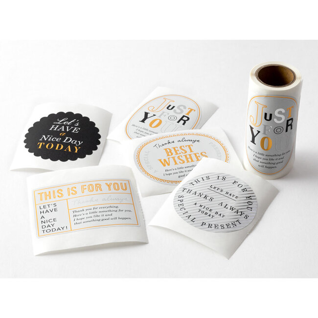 Roll Sticker  Metalic Gift Label