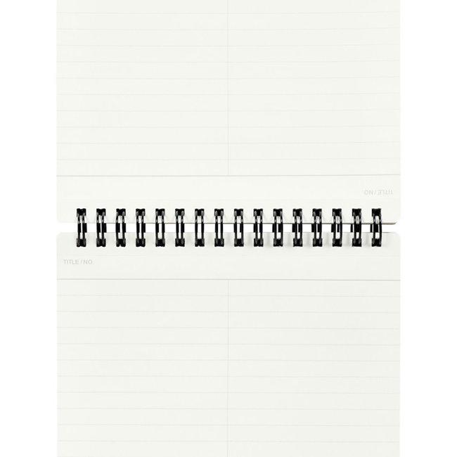 N166 A5 Mnemosyne Notebook 7mm Lined with Center Line