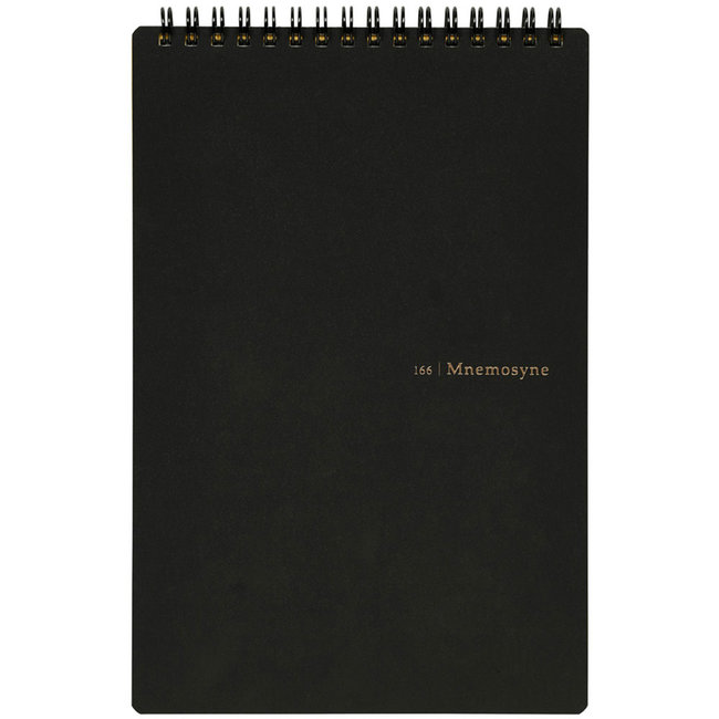 N166 A5 Mnemosyne Notebook 7mm Lined with Center Line