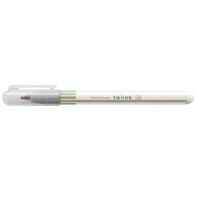 Twiink Twin Colour Pen Light Blue X Orange