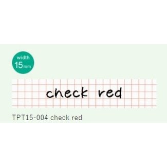 KING JIM CO., LTD. Tpt15-004 Tepra Lite Film Tape Check Red